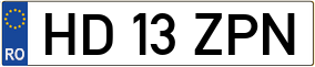 Trailer License Plate